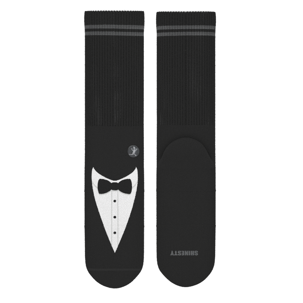 The 009 | Tuxedo Heel Hammock™ Crew Socks - Shinesty