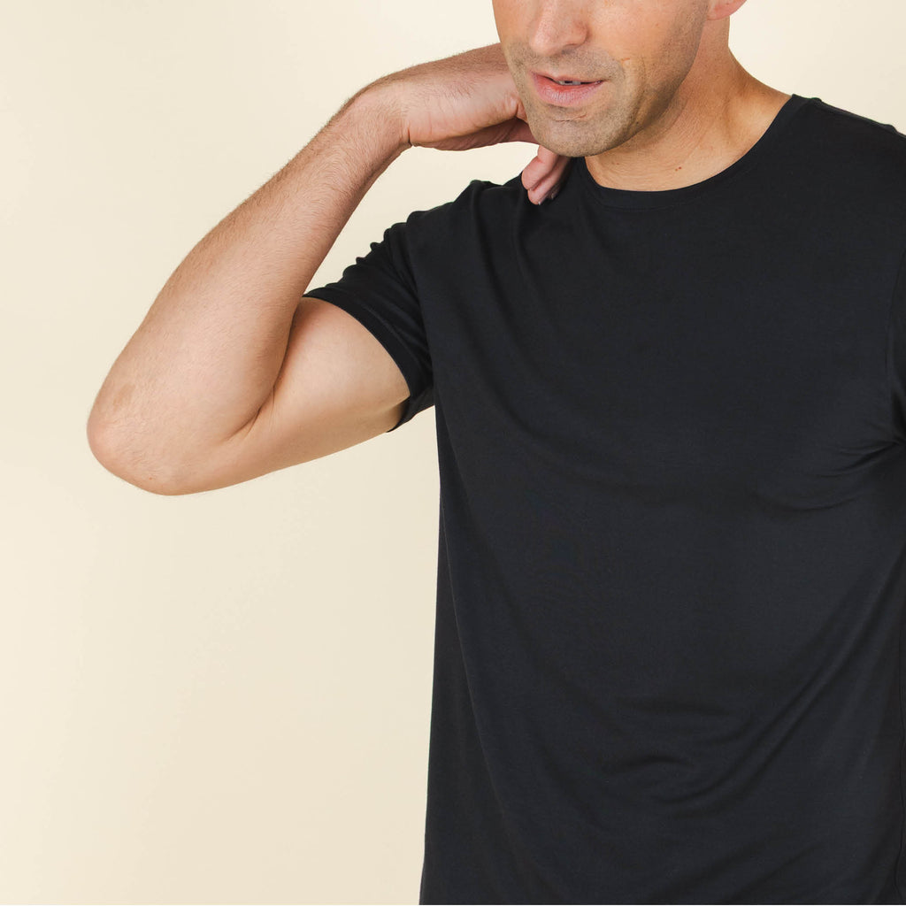 The Threat Level Midnight | Black SleepDeep™ Men’s Pajama Shirt - Shinesty