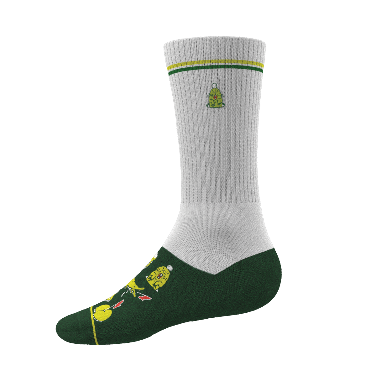 The 19th Hole | Golf Tournament Holes Heel Hammock™ Crew Socks - Shinesty