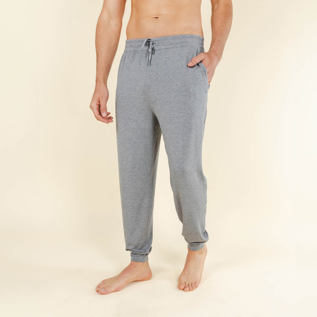 The Rock Solid | Mild Grey SleepDeep™ Men’s Pajama Shirt - Shinesty
