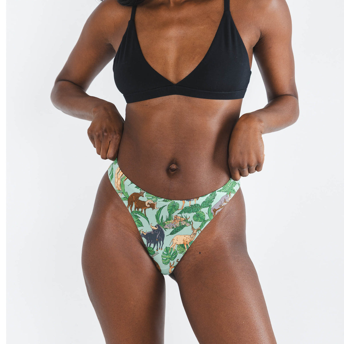 The Hornography | Tropical Animals MicroModal Thong - Shinesty