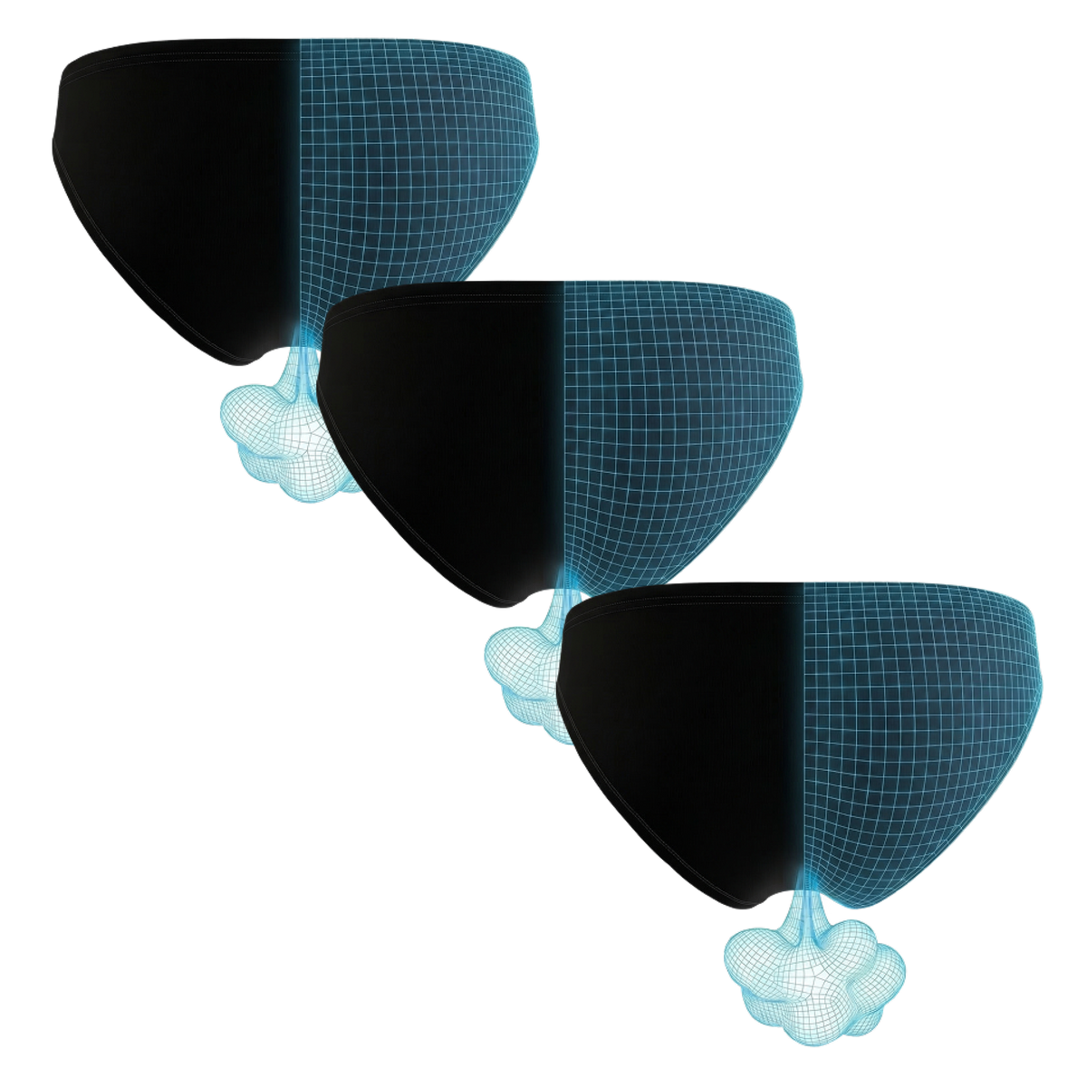 The Threat Level Midnight | Fart Proof Bikini Underwear 3 Pack - Shinesty