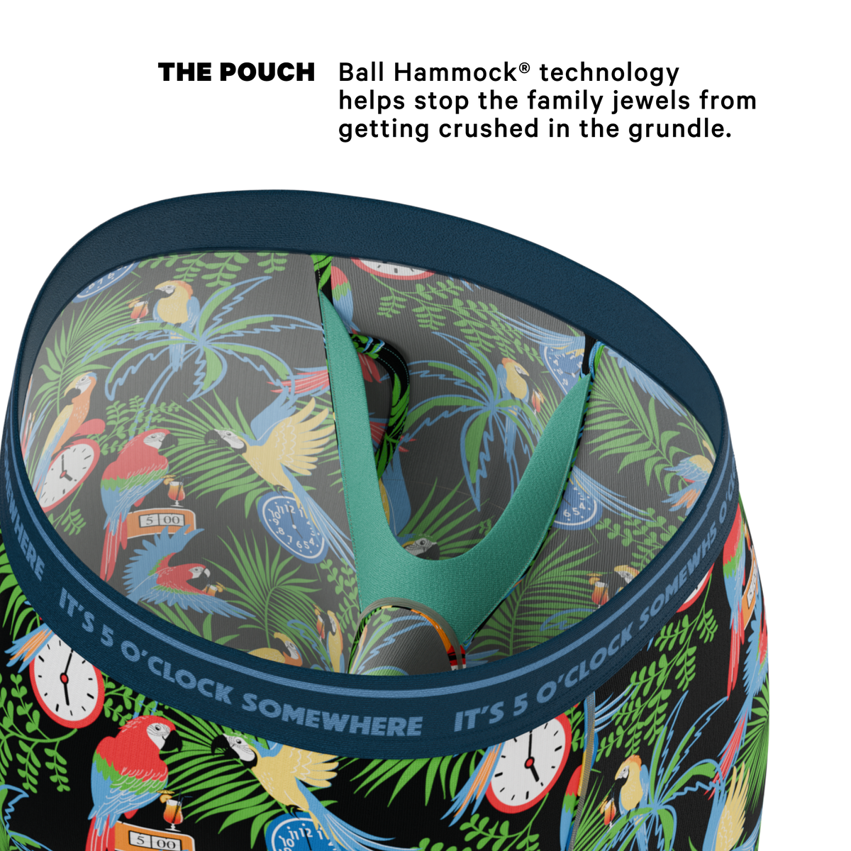 The 5 O'Clock Somewhere | Margaritaville® Ball Hammock® Boxer - Long Leg - Shinesty