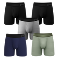 The 5 Solids | Ball Hammock® Pouch Boxer Briefs with Fly 5 Pack - Shinesty