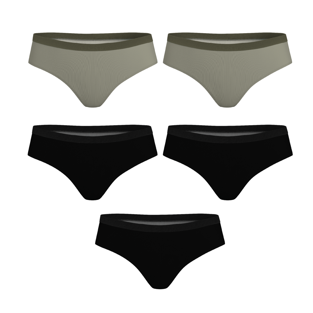The Evergreen | Cheeky Underwear 5 Pack - Shinesty