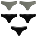 The Evergreen | MicroModal Thong 5 Pack - Shinesty