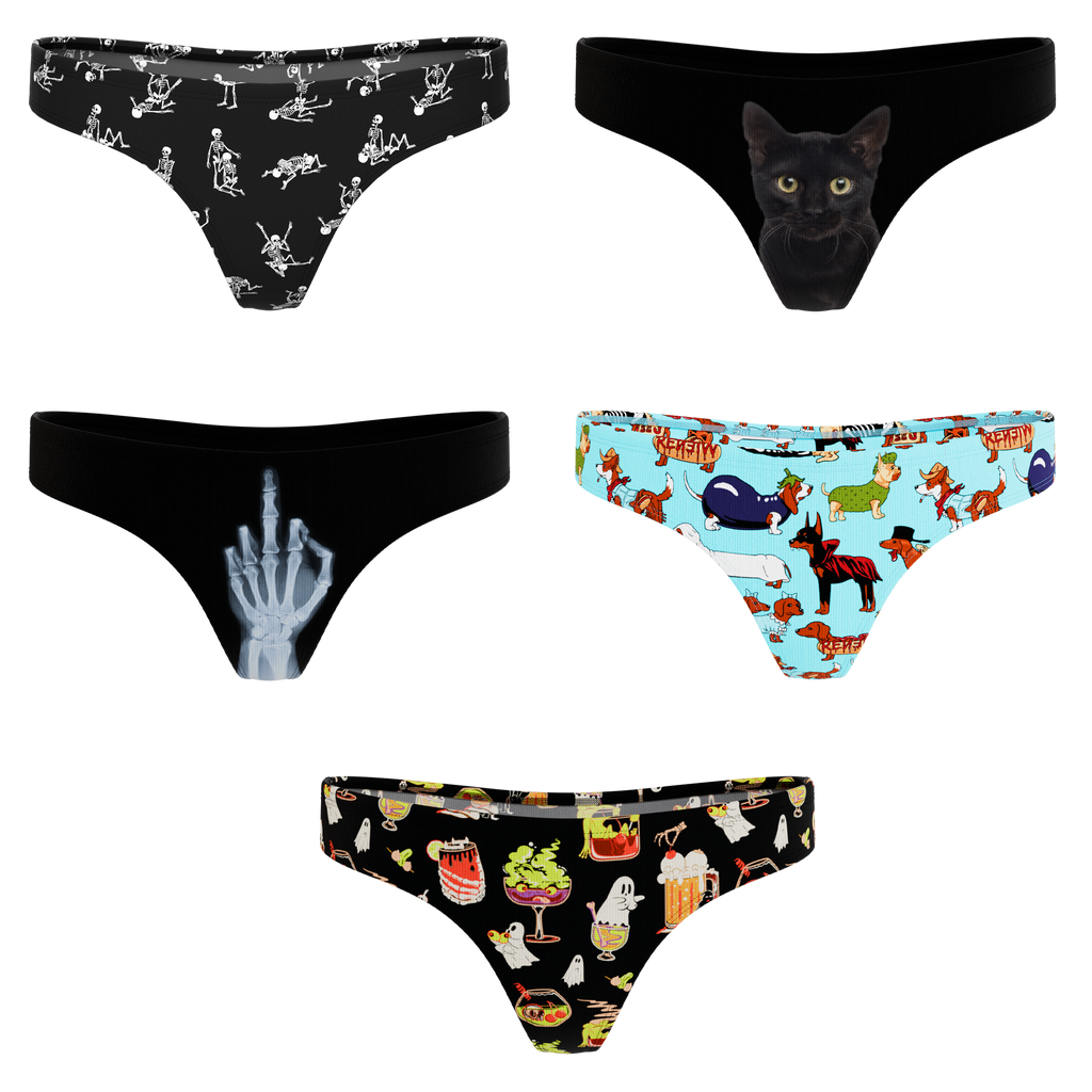 The Halloweird | MicroModal Thong 5 Pack - Shinesty