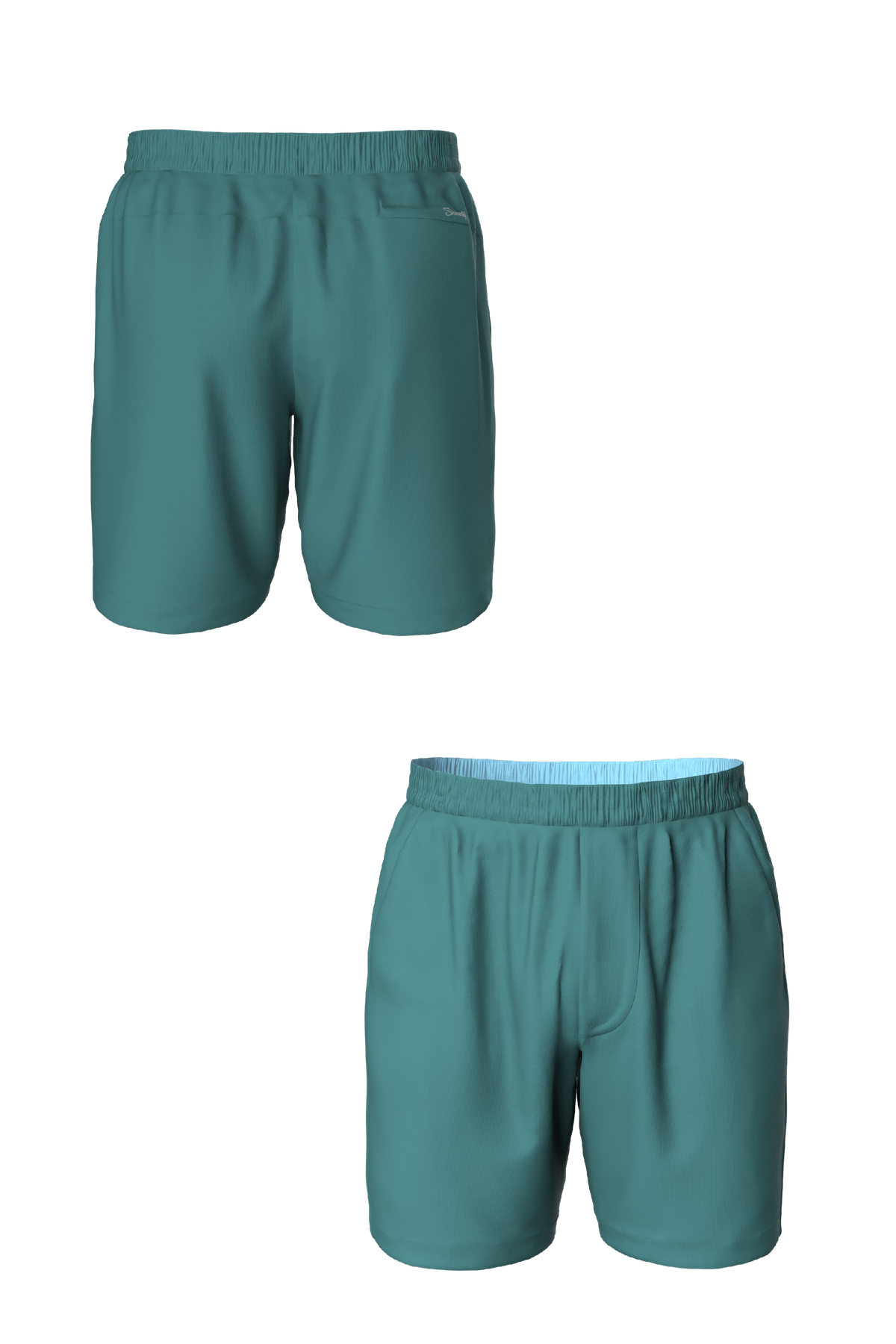 The Ace Angler | Teal and Bass Ball Hammock® 9 Inch Athletic Shorts - Shinesty