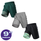 The Actives | Ball Hammock® 9 Inch Athletic Shorts 3 Pack - Shinesty