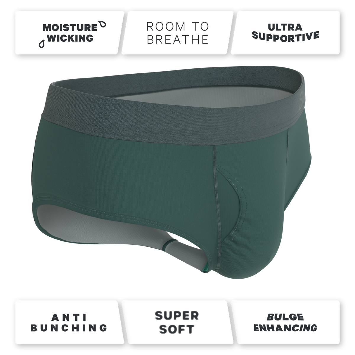 The Alloy | Dark Teal Ball Hammock® Pouch Underwear Briefs - Shinesty