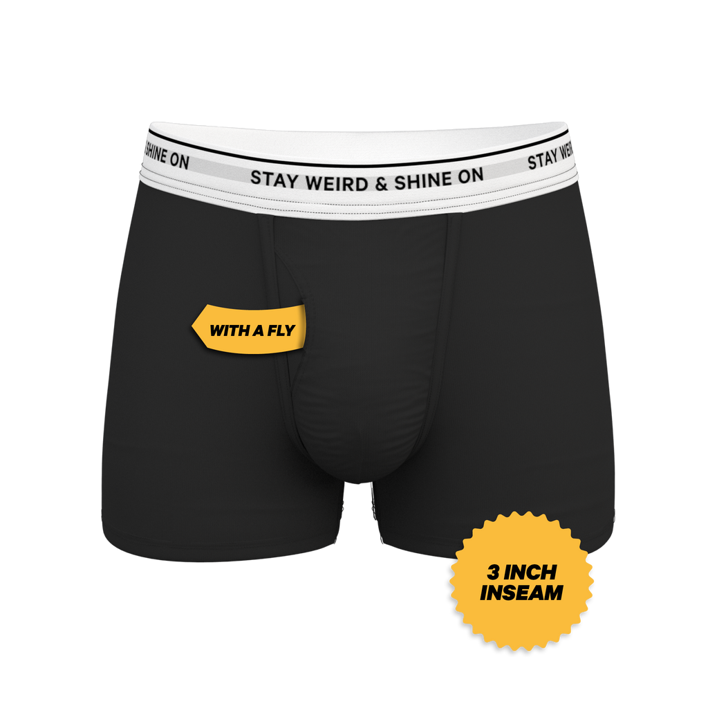 The Anthem | Black Shinesty Ball Hammock® Pouch Trunks Underwear - Shinesty