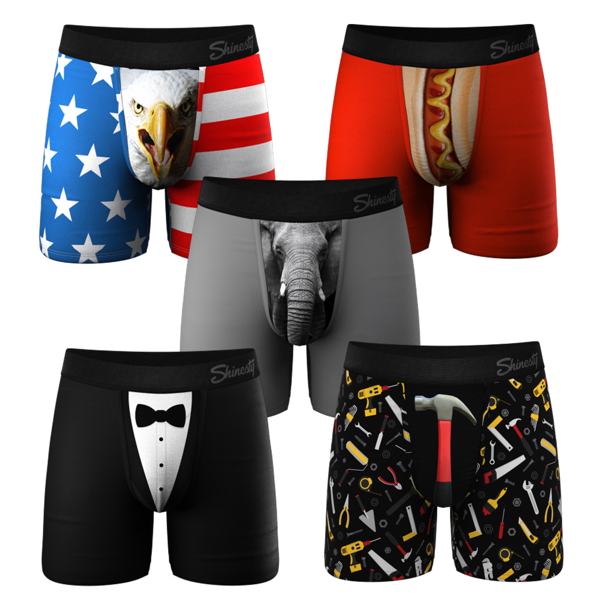 The Apex Crew | Ball Hammock® Boxer Brief 5 Pack - Shinesty