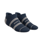 The Arctic | Navy and Grey Heel Hammock™ Ankle Socks - Shinesty