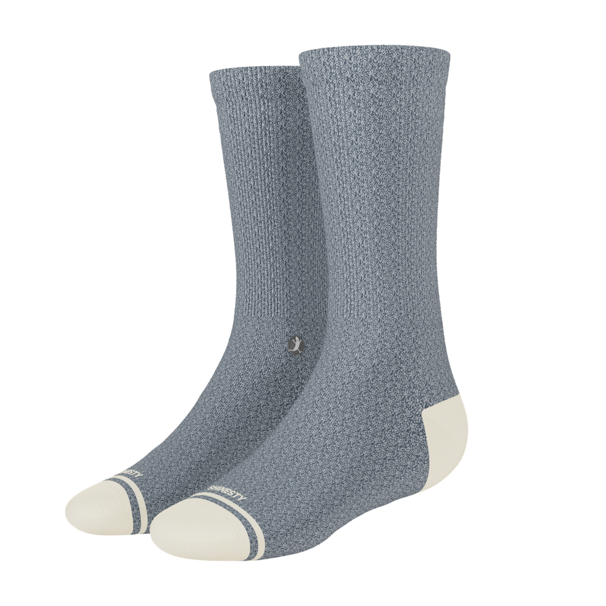 The Asteroid | Blue Marl Heel Hammock™ Crew Socks - Shinesty