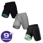 The Athlete | Ball Hammock® 9 Inch Athletic Shorts 3 Pack - Shinesty