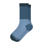 The Atlantic | Blue Color Block Heel Hammock™ Crew Socks - Shinesty