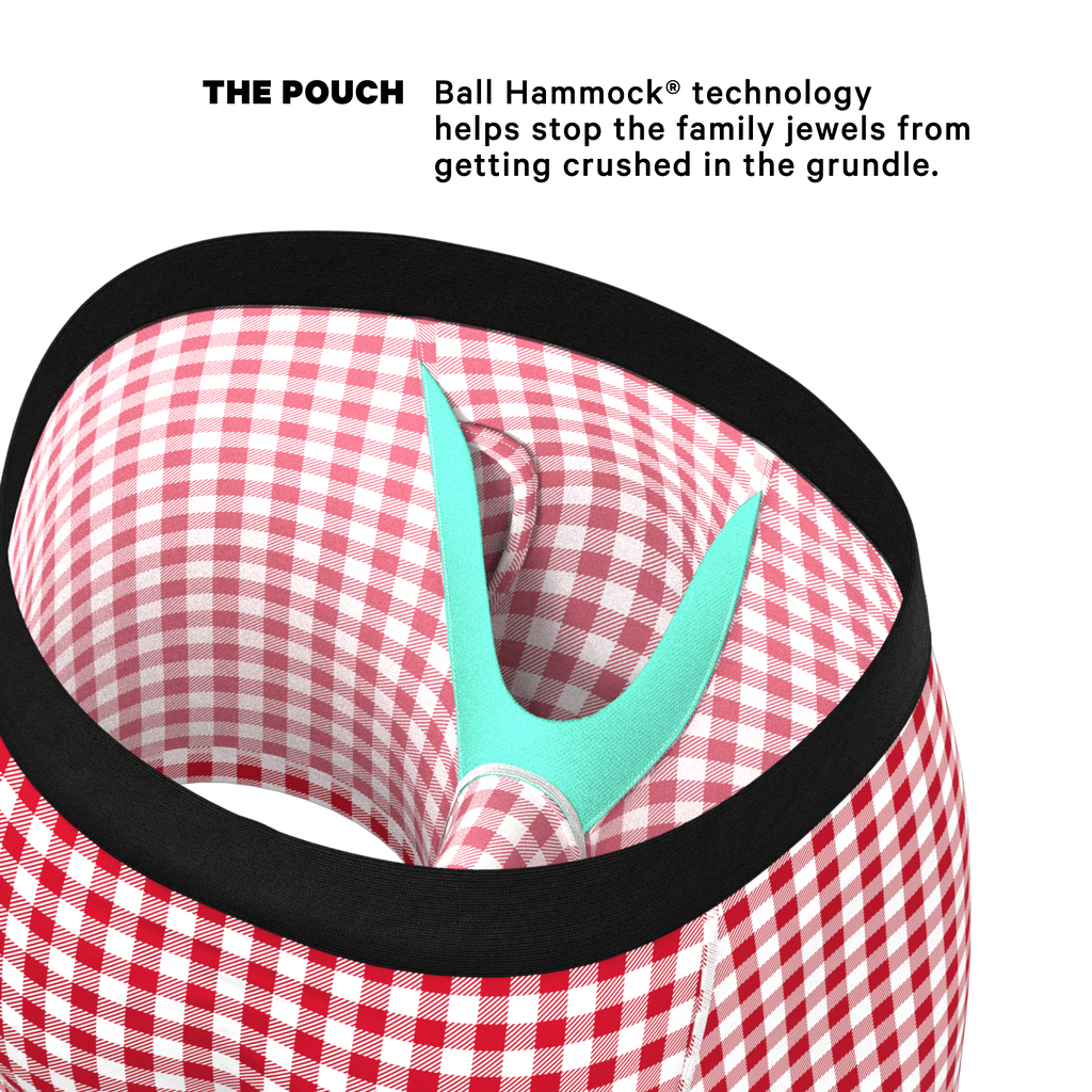 The Hot Diggity | Corn Dog Ball Hammock® Pouch Underwear With Fly - Shinesty