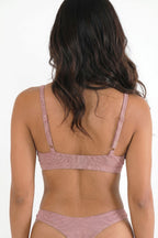 The Bell Pep | Red Chambray Boob Hammock™ Triangle Bralette - Shinesty