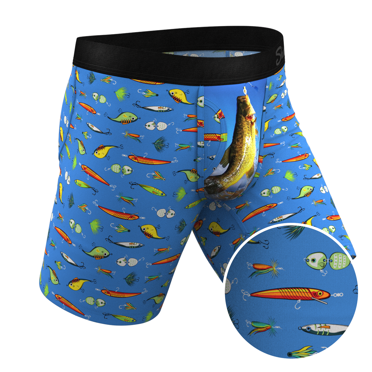 The Bait and Tackle | Bass Ball Hammock® Boxer - Long Leg - Shinesty