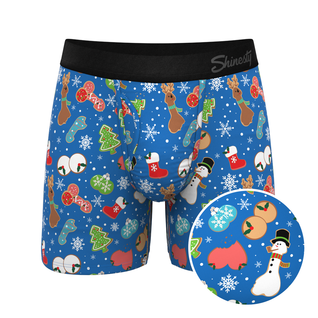 The Baked Goodies | Christmas Cookies Ball Hammock® Pouch Underwear With Fly - Shinesty