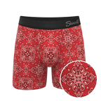 The Bandana Split | Red Bandana Ball Hammock® Pouch Underwear - Shinesty