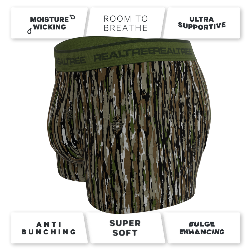 The Barking Up | Realtree x Shinesty Bark Camouflage Ball Hammock® Pouch Trunks Underwear - Shinesty