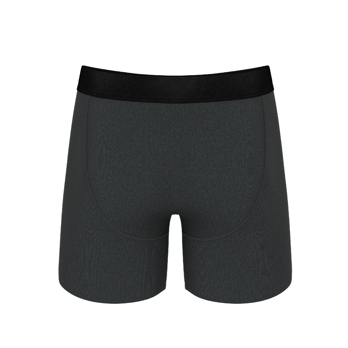 The Basalt | Heather Charcoal Ball Hammock® Pouch Underwear With Fly - Shinesty