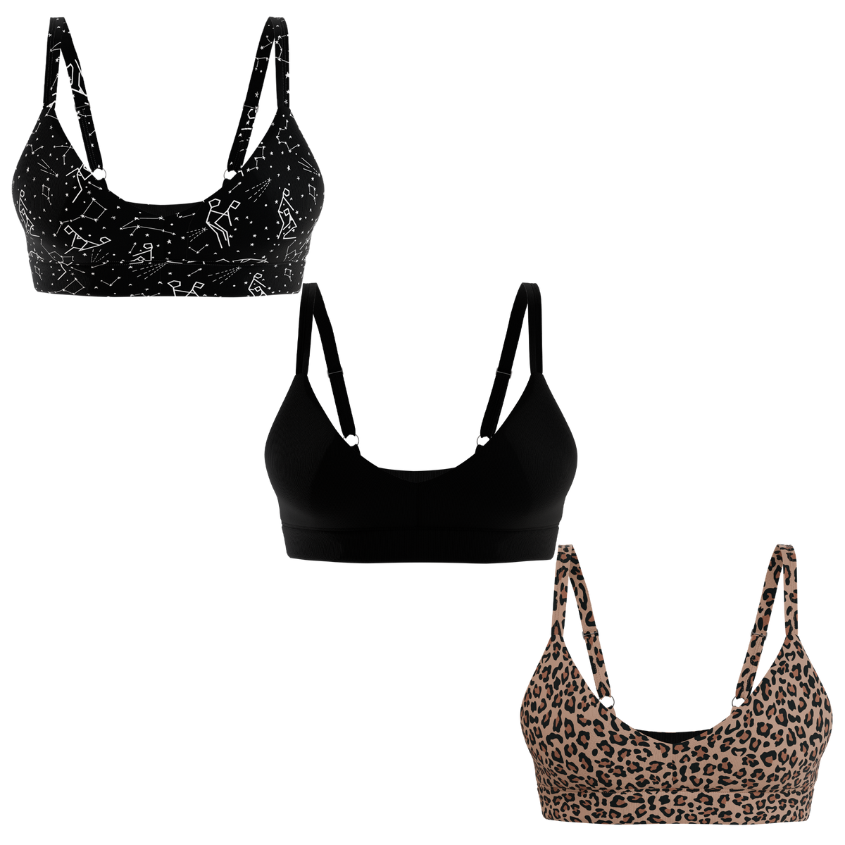 The Basics | Boob Hammock™ Plunge Bralette 3 Pack - Shinesty