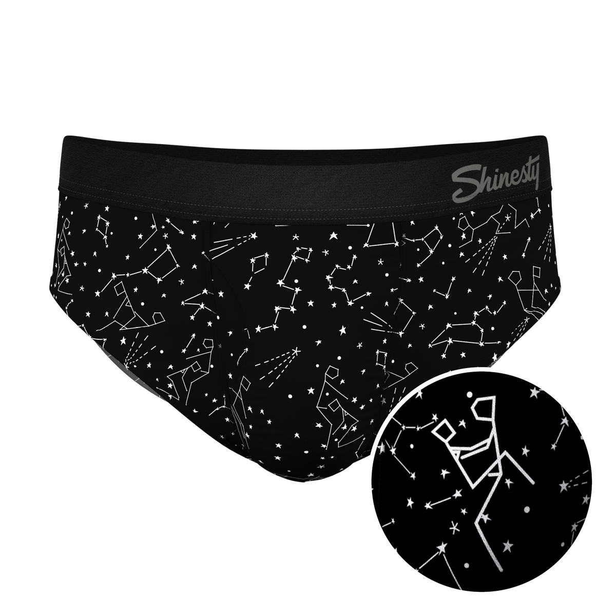 The Big Bang | Glow In The Dark Constellation Ball Hammock® Pouch Underwear Briefs - Shinesty