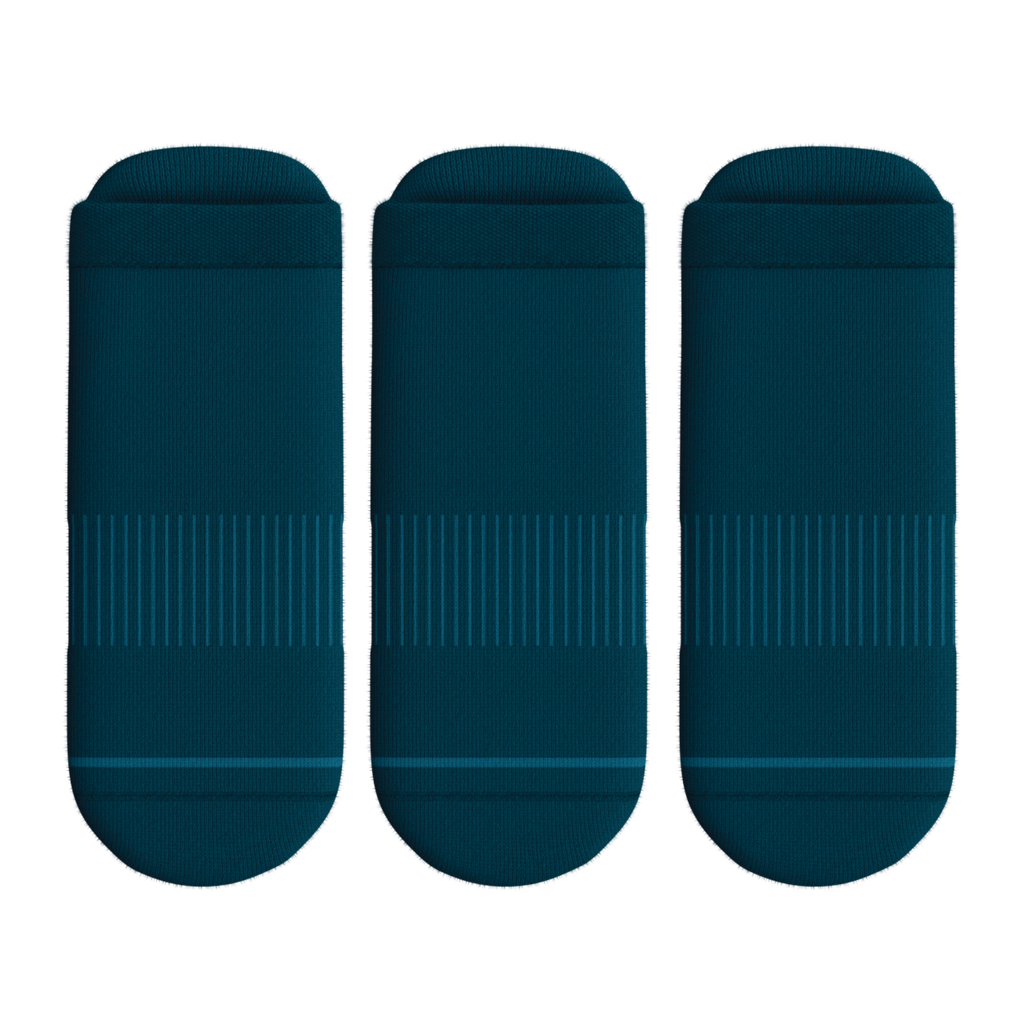 The Big Blue | Heel Hammock™ Ankle Socks 3 Pack - Shinesty