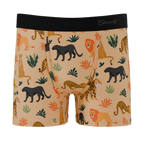 The Big Cat Conga | Safari Animals Youth Boxer Briefs - Shinesty