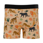 The Big Cat Conga | Safari Animals Youth Boxer Briefs - Shinesty