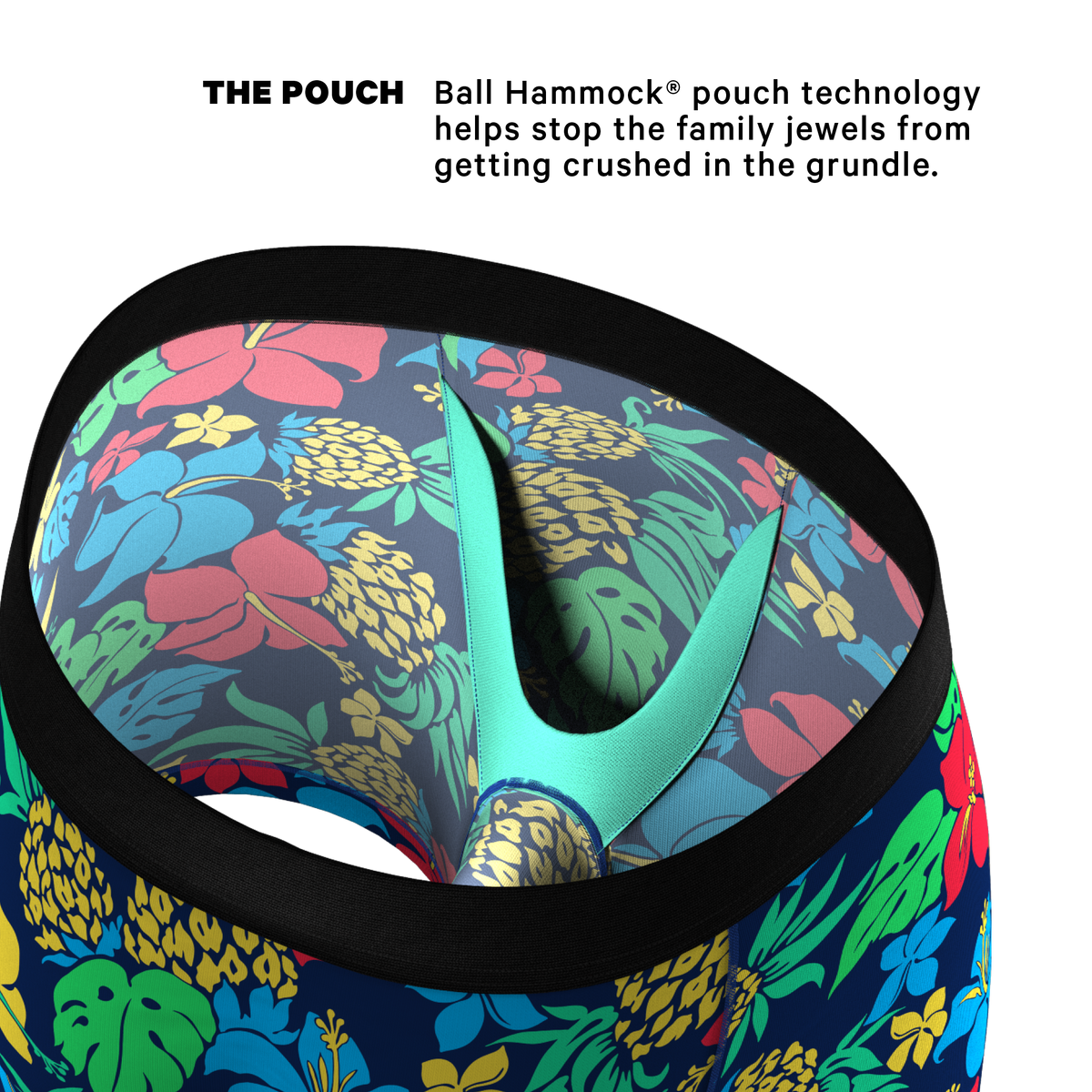 The Big Kahunas | Hawaiian Print Ball Hammock® Pouch Underwear - Shinesty