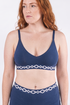 The Big Corbina Blue | La Matera x Shinesty Navy Boob Hammock™ Plunge Bralette - Shinesty