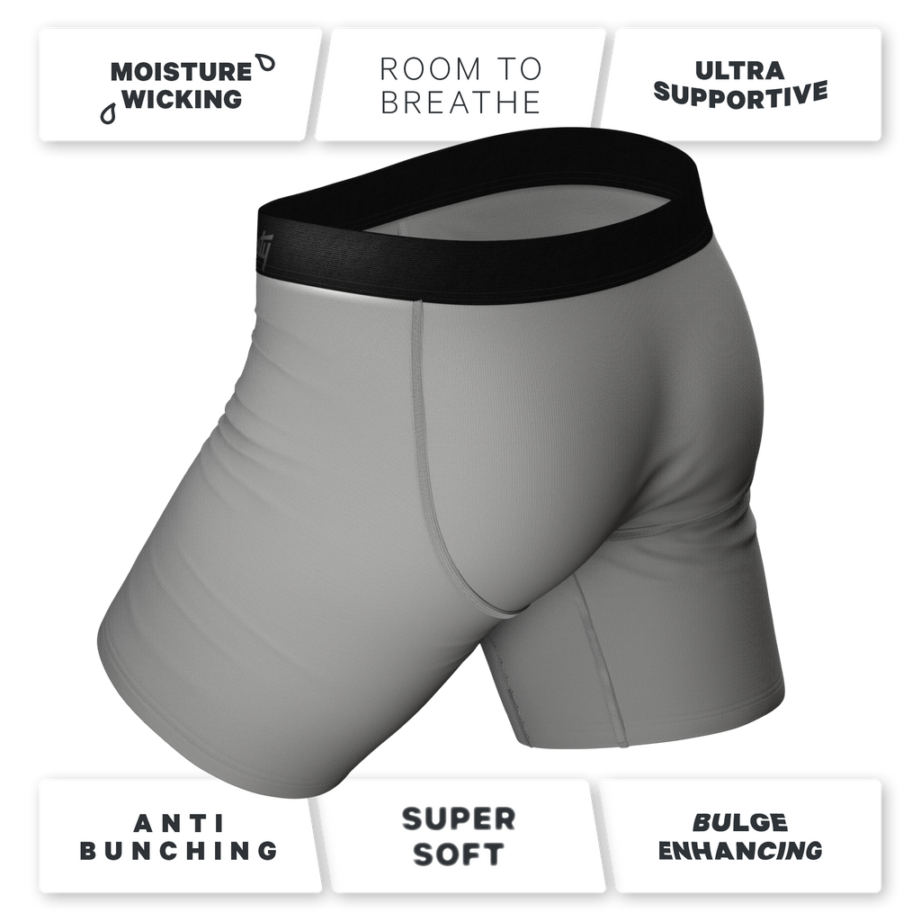 The Solid Dude | Long Leg Ball Hammock® Pouch Boxers With Fly 3 Pack - Shinesty