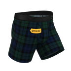 The Black Watch | Tartan Plaid Ball Hammock® Pouch Underwear With Fly - Shinesty