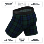 The Black Watch | Tartan Plaid Ball Hammock® Boxer - Long Leg - Shinesty