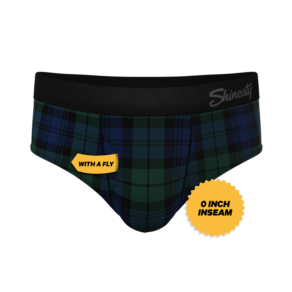 The Black Watch | Tartan Plaid Ball Hammock® Pouch Underwear Briefs - Shinesty