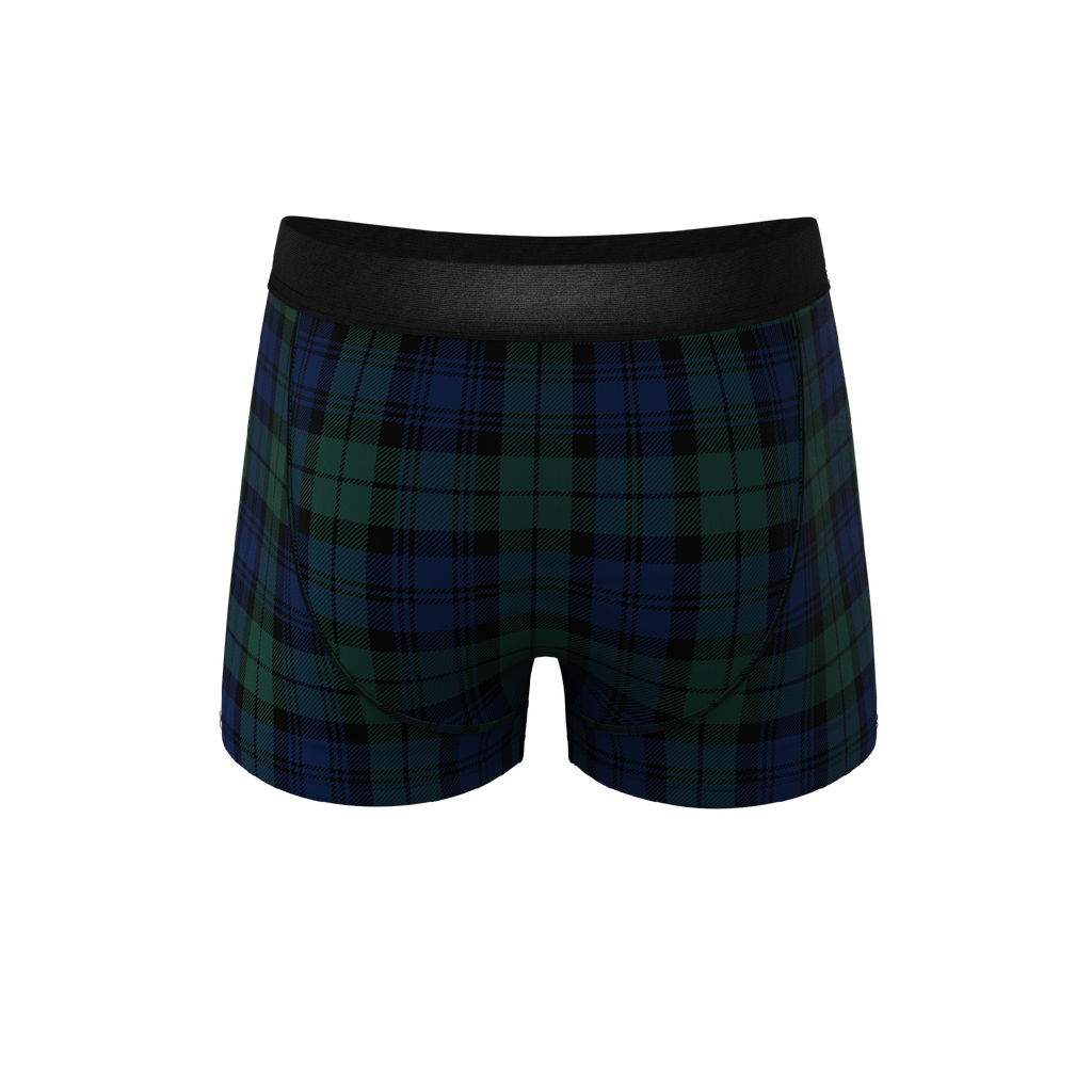 The Black Watch | Tartan Plaid Ball Hammock® Pouch Trunks Underwear - Shinesty