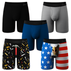 The Best Dad Pack | Long Leg Ball Hammock® Pouch Underwear With Fly 5 Pack - Shinesty