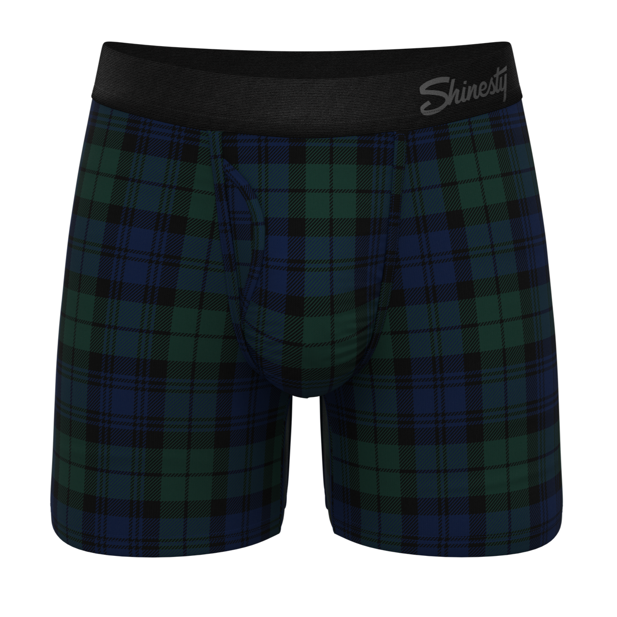 The Black Watch | Tartan Plaid Ball Hammock® Pouch Underwear With Fly - Shinesty