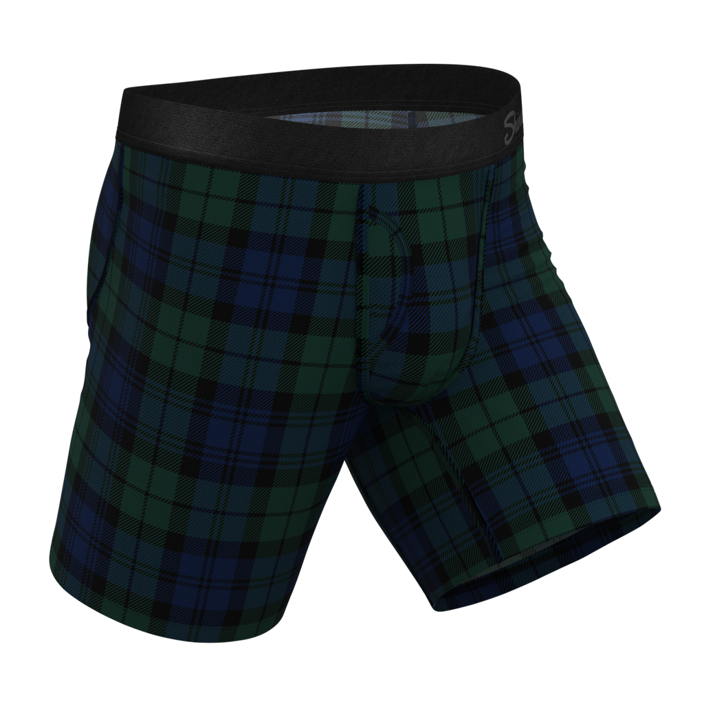 The Black Watch | Tartan Plaid Ball Hammock® Boxer - Long Leg - Shinesty