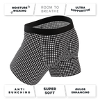 The Blackberry Bramble | Window Pane Ball Hammock® Pouch Underwear With Fly - Shinesty