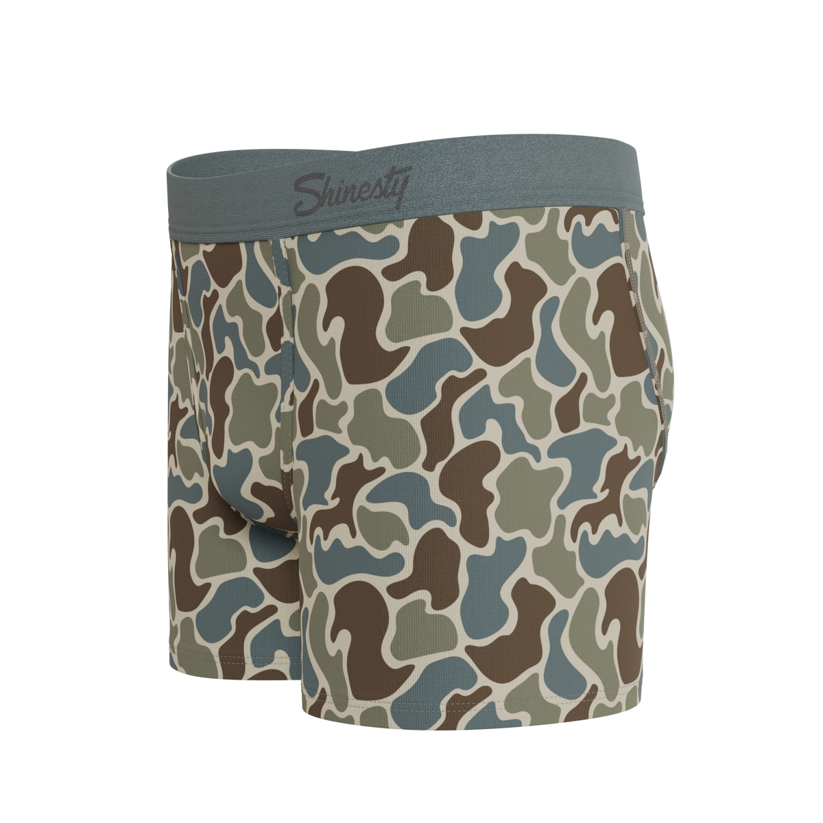 The Blender | Grey Duck Camo Youth Boxer Briefs - Shinesty