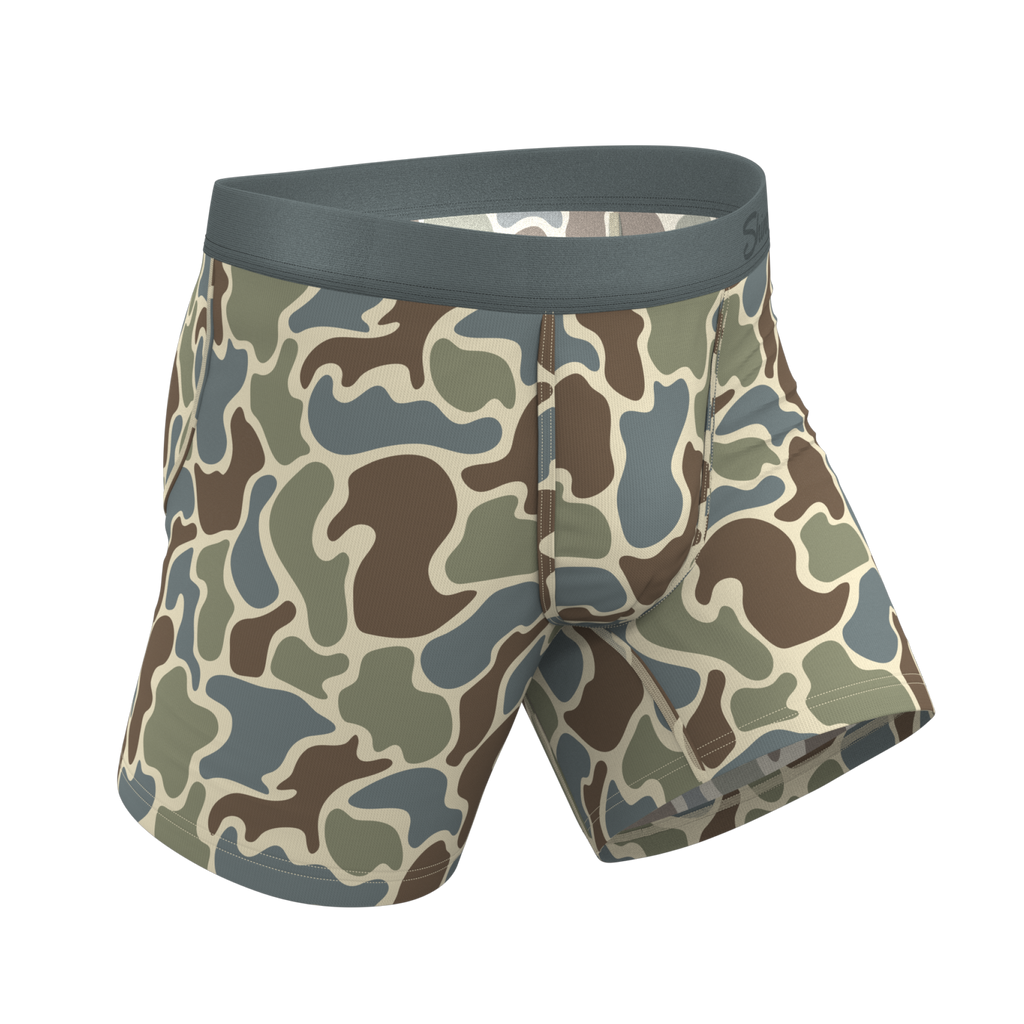 The Blender | Grey Duck Camo Ball Hammock® Pouch Underwear - Shinesty