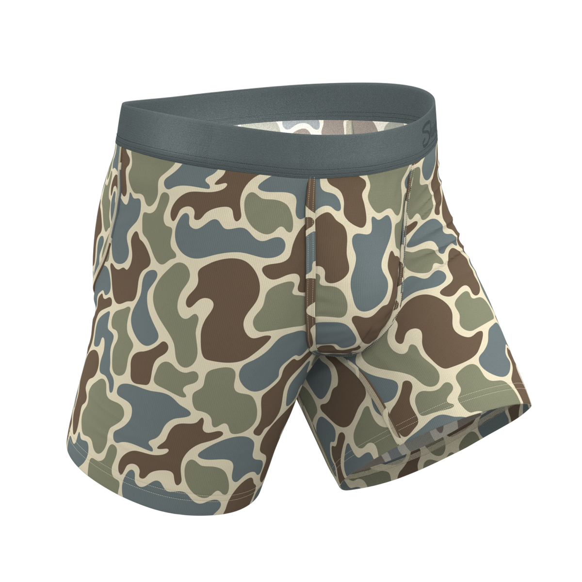 The Blender | Grey Duck Camo Ball Hammock® Pouch Underwear - Shinesty