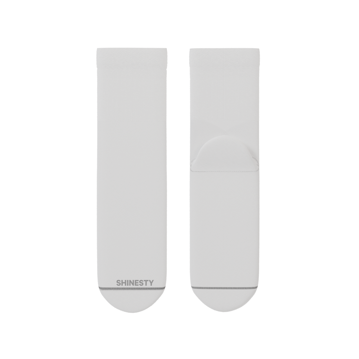 The Blizzard | Plain White Heel Hammock™ Quarter Crew Socks - Shinesty