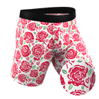 The Bloom With A View | Naughty Roses Ball Hammock® Boxer - Long Leg - Shinesty