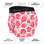 The Bloom With A View | Naughty Roses Ball Hammock® Pouch Trunks Underwear - Shinesty