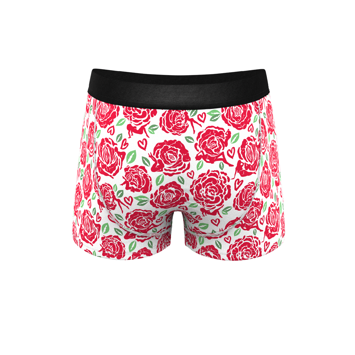 The Bloom With A View | Naughty Roses Ball Hammock® Pouch Trunks Underwear - Shinesty